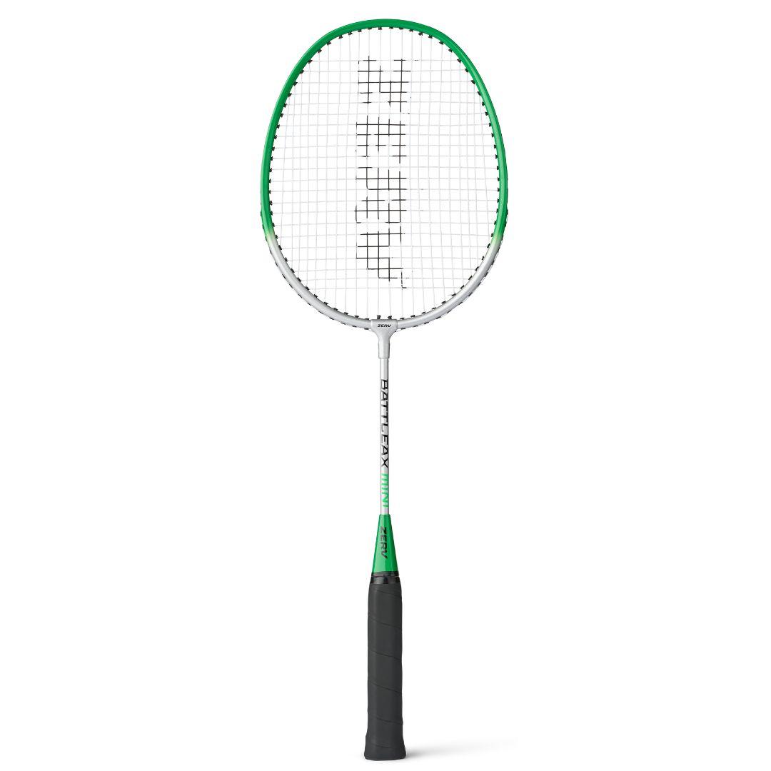 ZERV Battleax Mini juniorracket i grönt och vitt