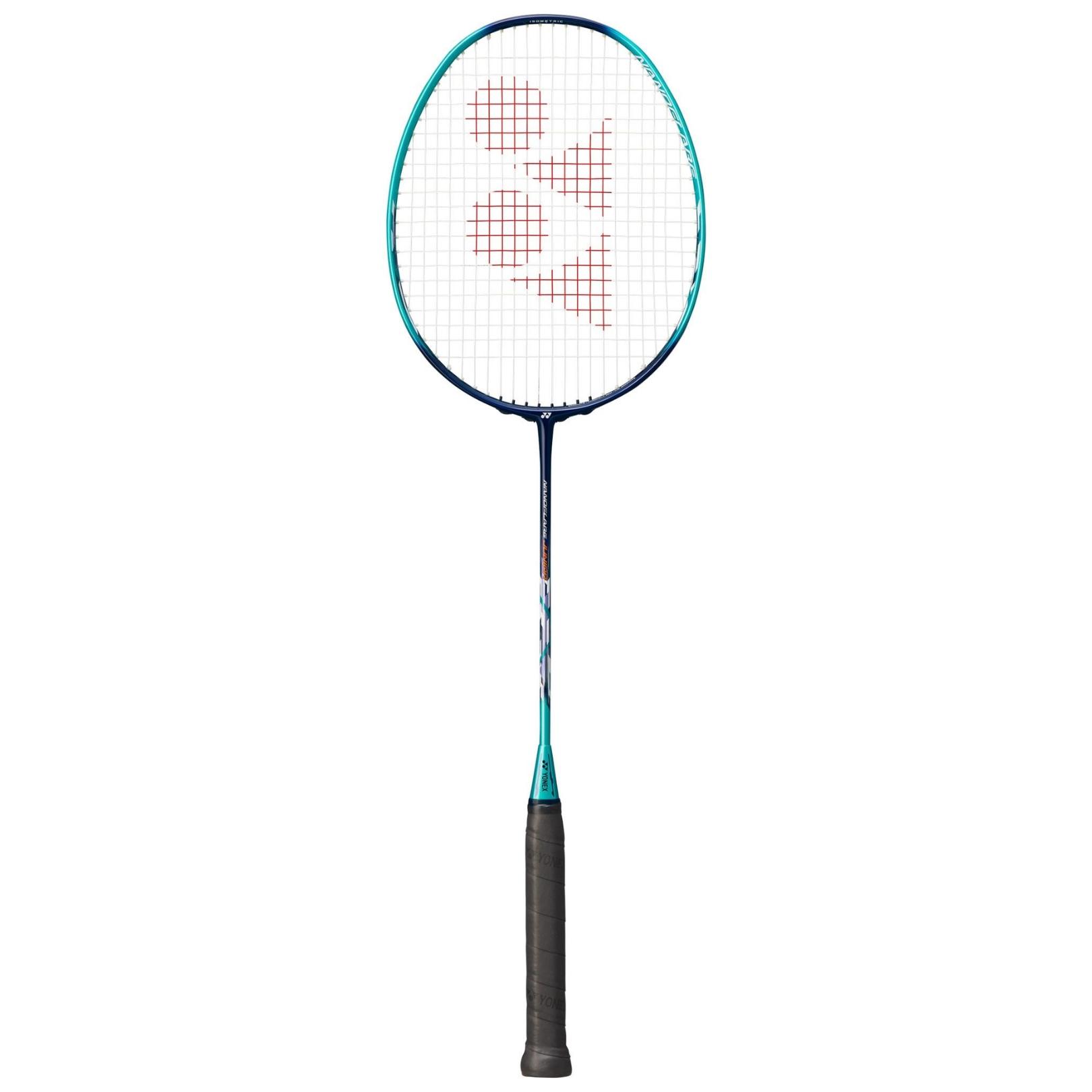 Yonex Nanoflare Junior badmintonracket i cyanblått