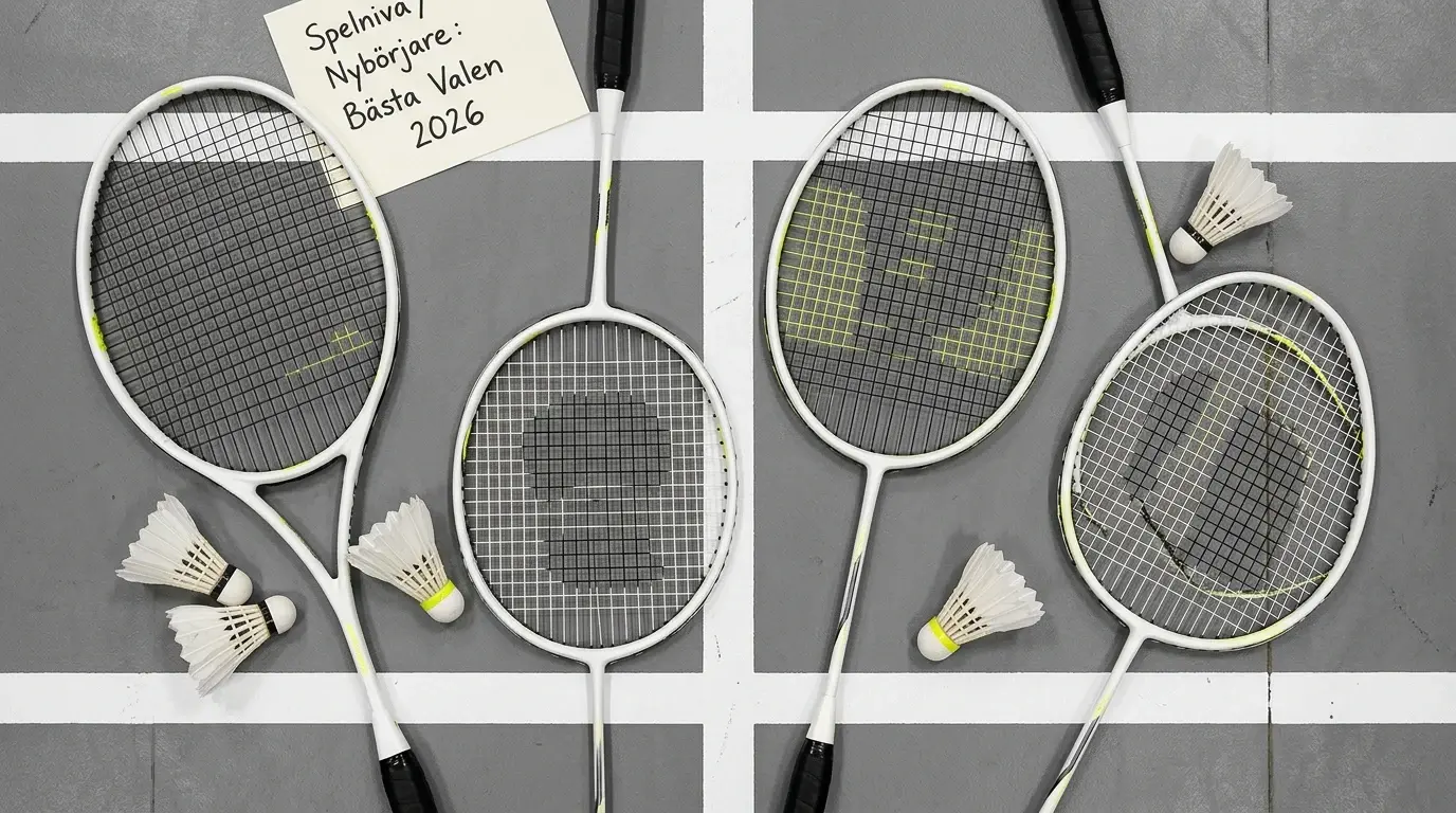 Badmintonracket nybörjare: bästa valen 2026